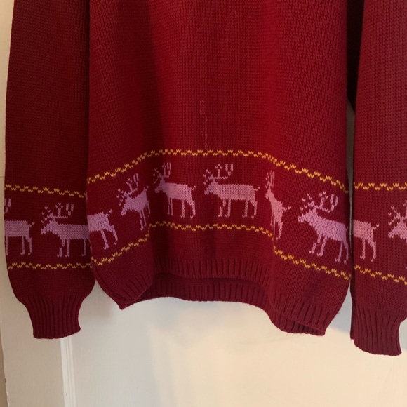 Vintage Jersild Moose Crewneck Sweater Sz L - Picture 3 of 6